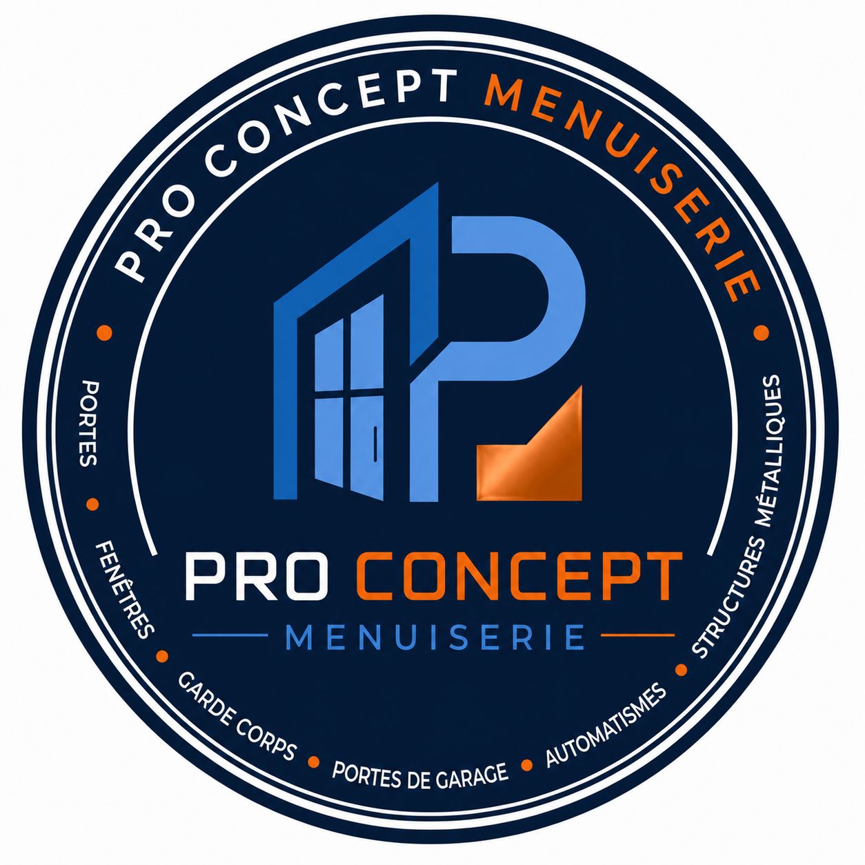 pro concept menuiserie hyères logo bleu